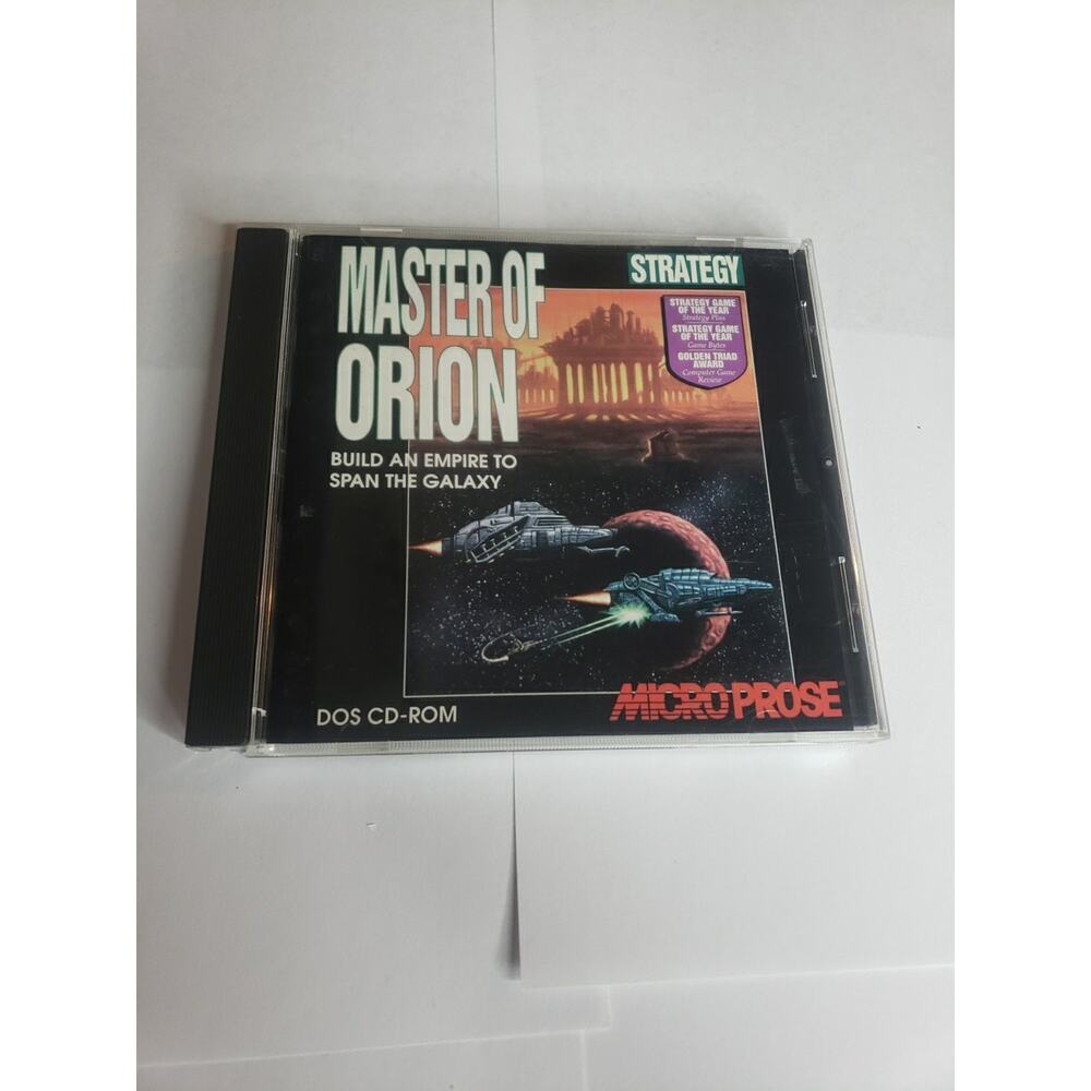 PC Game - Master of Orion Strategy CD-ROM Game - MicroProse Software Case Broken